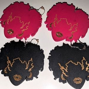 Afro beauty earrings